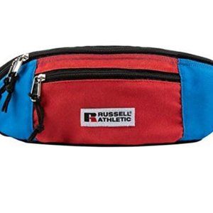 NEW Russell Athletic Limited Edition Fanny Pack Blue Red Adjustable Strap
